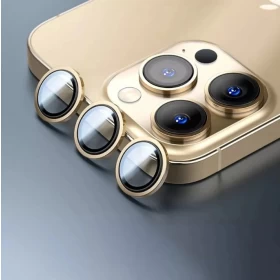 Защитное стекло на камеру Wiwu для iPhone 13 Pro/13 Max Lens Guard, Gold
