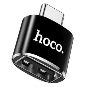 Переходник Hoco UA5 Type-C - USB, Чёрный