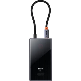 Хаб Baseus PioneerJoy 5-Port Type-C HUB Adapter (Type-C to HDMI4K@60Hz*1 + USB3.0*3 + PD*1), Серый (WKYY030113)