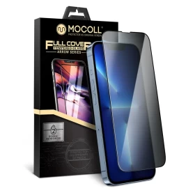 Защитное стекло Mocoll 2.5D для iPhone 13 Pro / iPhone 13 Полноразмерное Матовое, Чёрное
