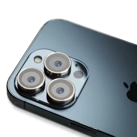 Защитное стекло на камеру Anank AR Circle Lens Guard для iPhone 14 Pro/14 Pro Max, Золотое