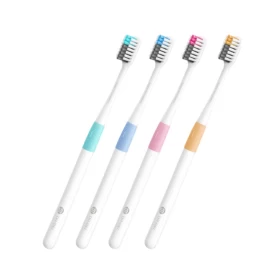 Набор зубных щёток Dr. Bei 4 шт, цветные