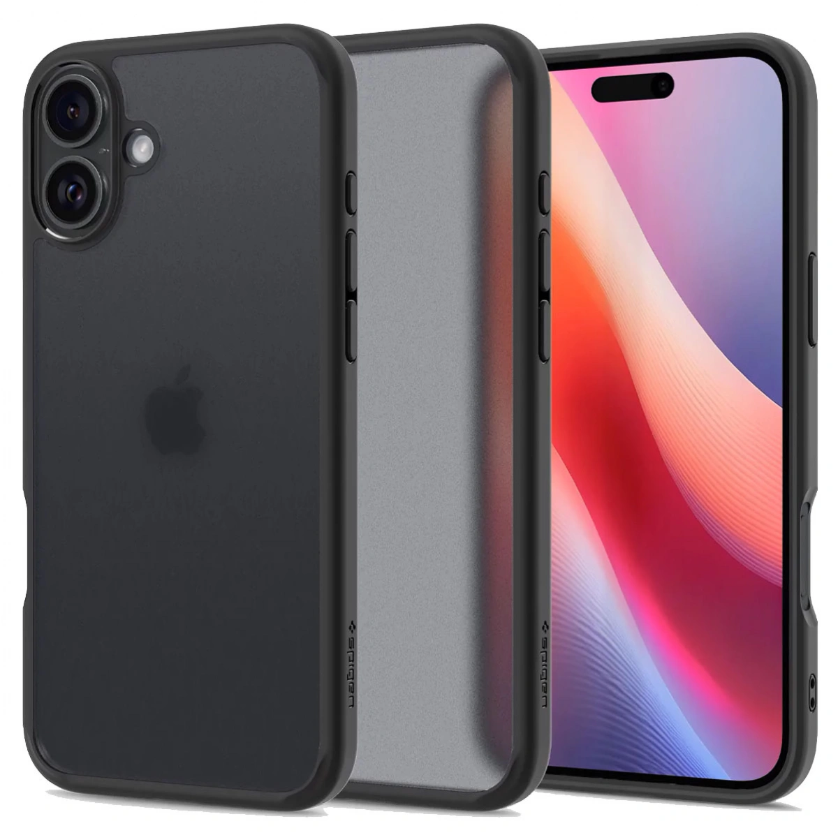 Накладка Spigen Ultra Hybrid для iPhone 16, Frost Black (ACS08200). Фото 1