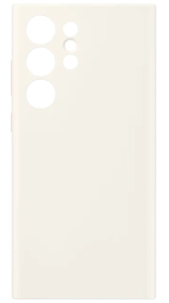 Накладка Silicone Case Logo для Samsung Galaxy S24 Ultra, Пудровая. Фото 1