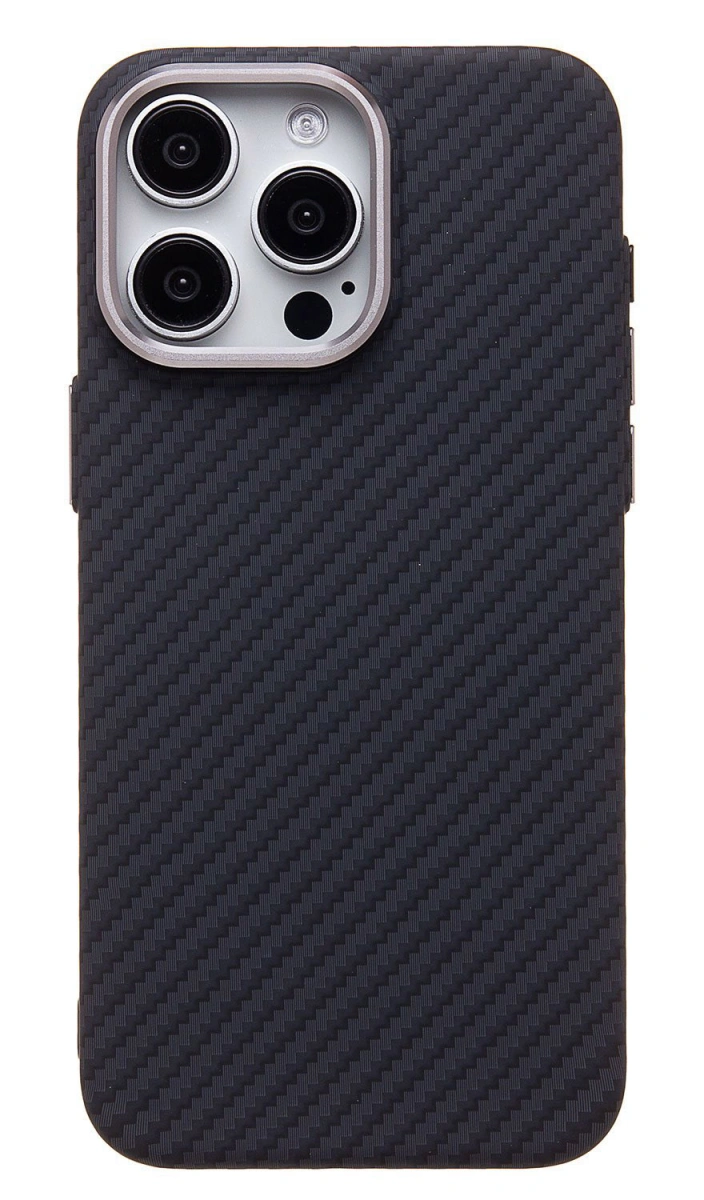 Накладка LUXO Carbon Magsafe для iPhone 16 Pro Max, Black. Фото 1