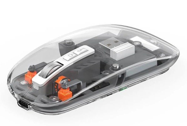 Мышь беспроводная прозрачная Wiwu WM105, Gray. Фото 2