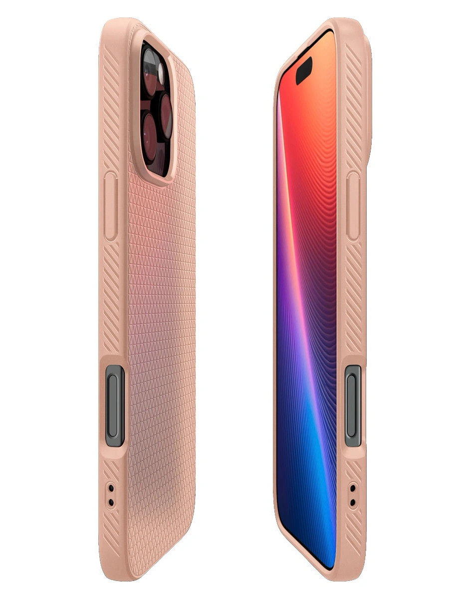 Накладка Spigen Liquid Air для iPhone 16 Pro Max, Rose Titanium (ACS08687). Фото 5