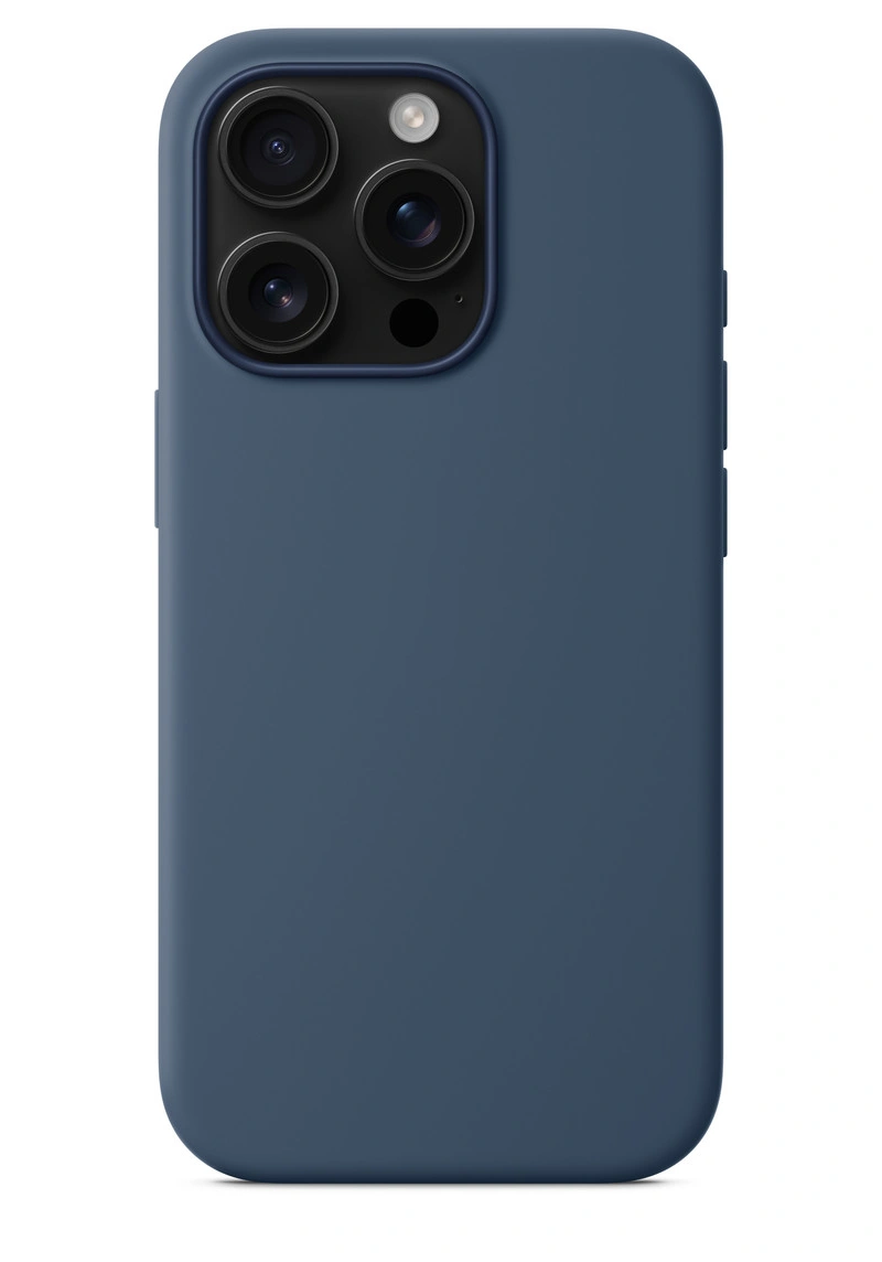 Накладка для iPhone 16 Pro Max Silicone Case With MagSafe, Denim. Фото 4