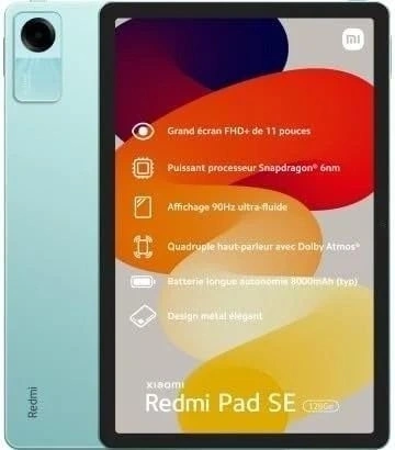 Планшет Redmi Pad SE 8/256GB Wi-Fi, Mint Green. Фото 1
