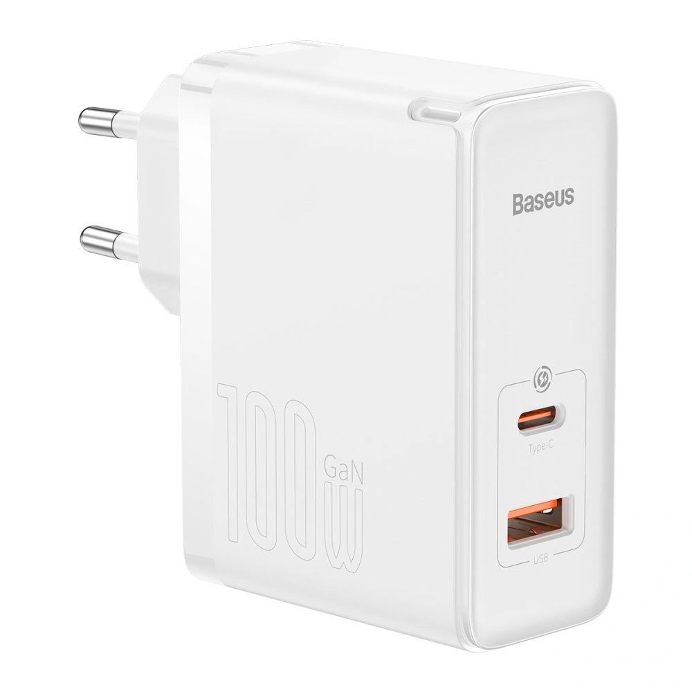 Сетевое зарядное устройство Baseus GaN5 Pro Fast Charger C+U 100W, Белый (CCGP090202). Фото 2