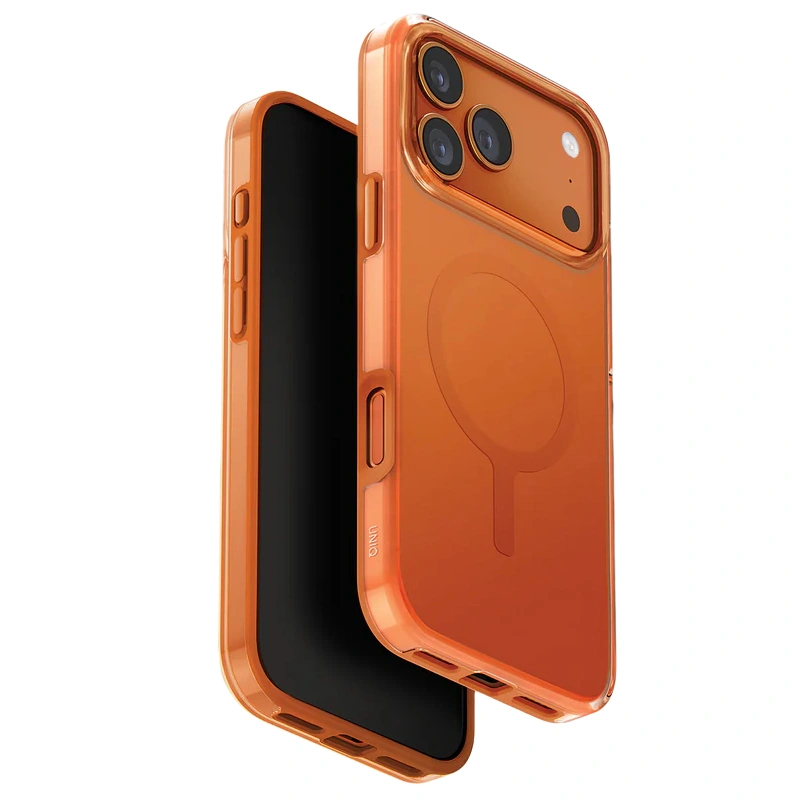Накладка Uniq Clario Protective MagSafe для iPhone 17 Pro Max, Оранжевая (IP6.9P(2025)-CLARMVORG). Фото 1