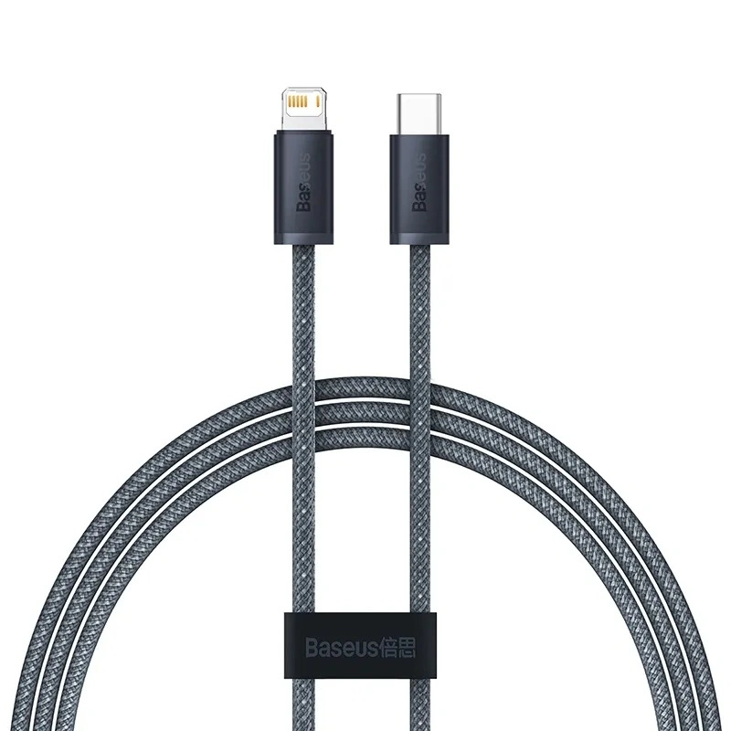 Кабель Baseus Dynamic Series Fast Charging Data Cable Type-C to Lightning 20W 1m, Серый (CALD000016). Фото 1