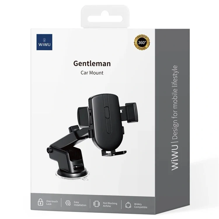 Держатель Wiwu Gentleman Car mount Wi-CH054, Black. Фото 3