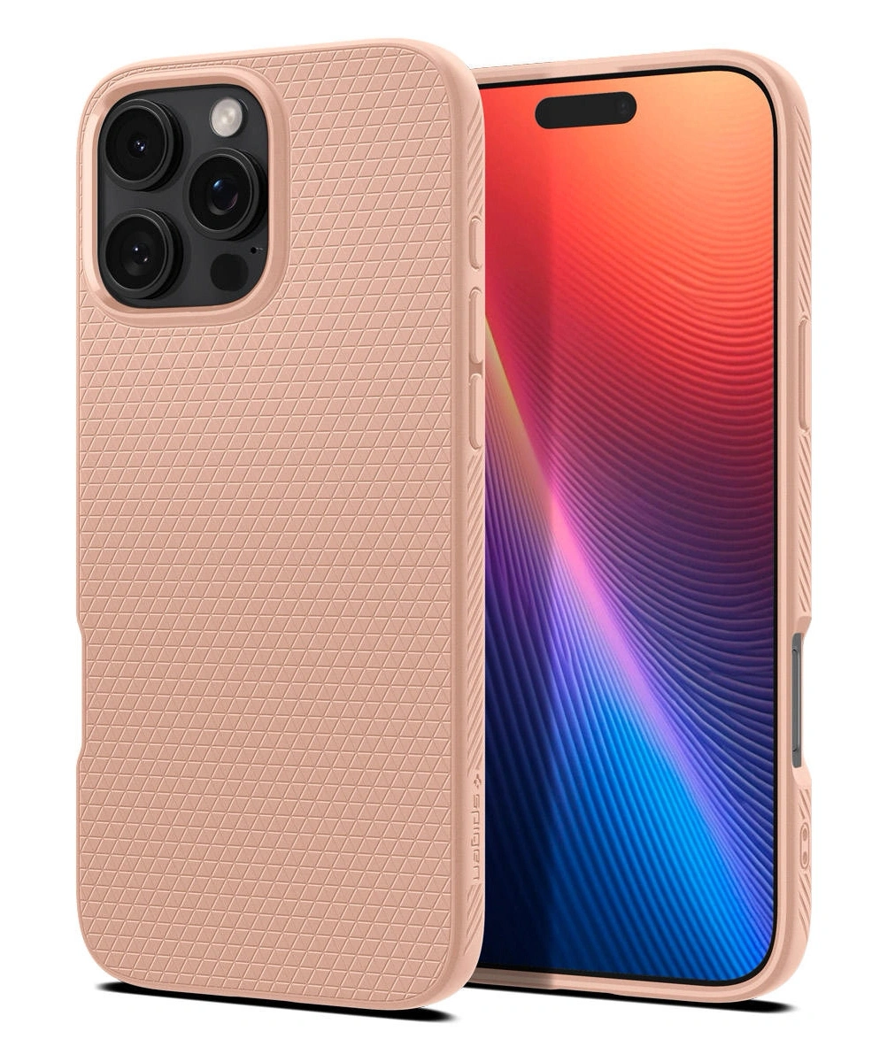 Накладка Spigen Liquid Air для iPhone 16 Pro, Rose Titanium (ACS08692). Фото 1