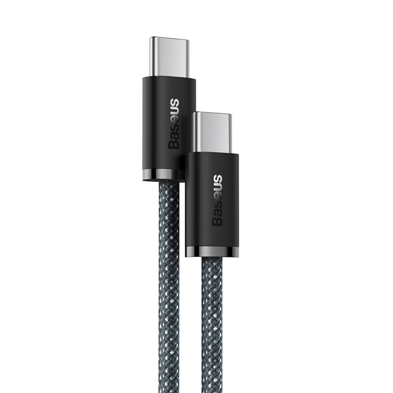 Кабель Baseus Dynamic Series Fast Charging Data Cable Type-C to Type-C 100W 1m, Серый (CALD000216). Фото 2