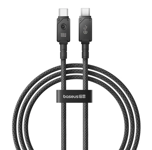 Кабель Baseus Unbreakable Series Fast Charging Data Cable Type-C to Type-C 100W 1м, Чёрный (P10355800111-00). Фото 1