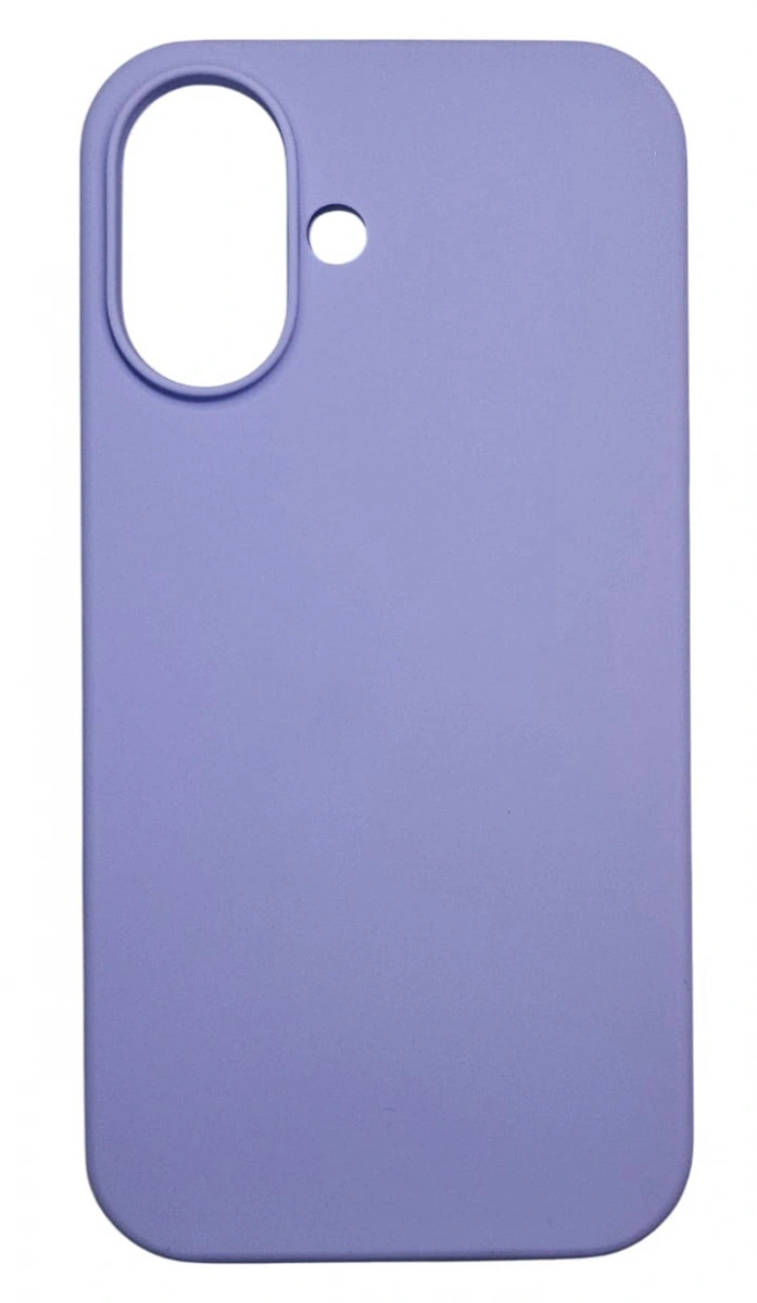 Накладка Silicone Case для iPhone 16, Лиловая. Фото 1