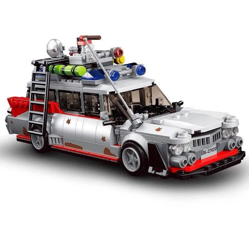 Конструктор Mould King Models 10021. Автомобиль Охотников за привидениями Cadillac ECTO-1, 603 деталей. Фото 2