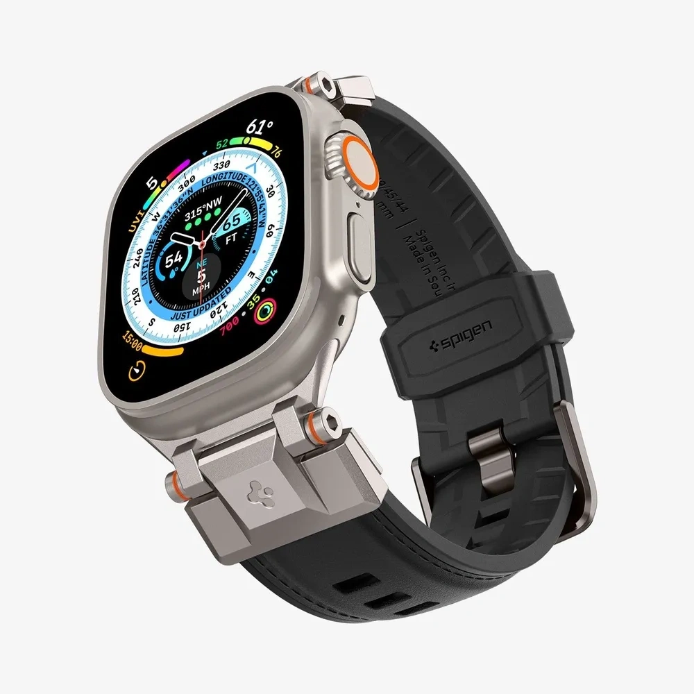 Ремешок Spigen Durapro Armor для Apple Watch 44/45/46/49мм, Чёрный (AMP07591). Фото 5