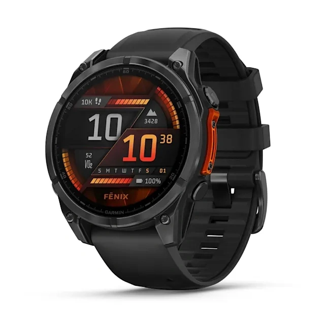 Умные часы Garmin Fenix 8 51mm, Amoled, Slate Gray with Black Silicone Band (010-02905-00). Фото 1