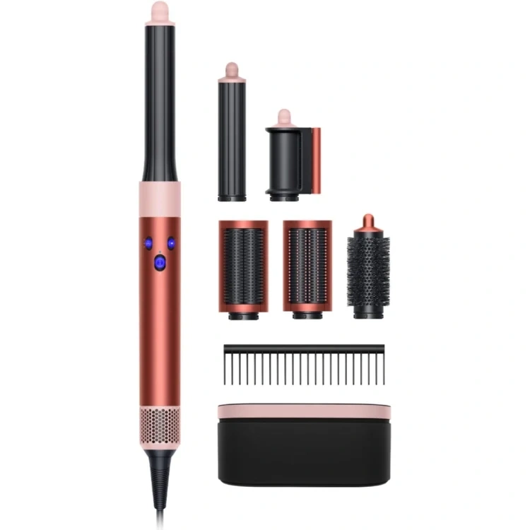 Стайлер для волос Dyson AirWrap Complete Long HS05, Strawberry Bronze/Blush Pink (подарочный кейс для хранения). Фото 1