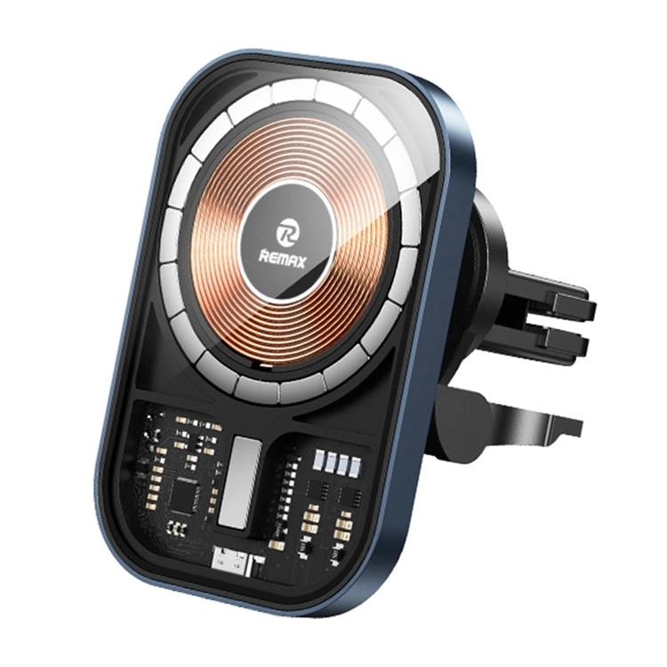 Держатель с беспроводной зарядкой Remax RM-C18 15W Wireless Charging, Чёрный. Фото 1