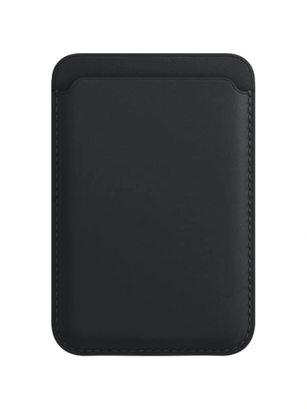 Магнитный бумажник Leather Wallet MagSafe для iPhone, Black. Фото 1