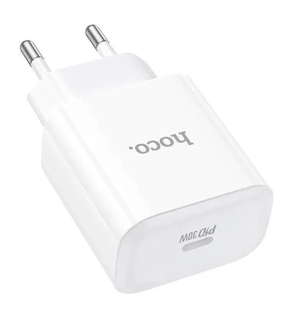 Сетевое зарядное устройство Hoco C76A Pro PD30W, Белое. Фото 2