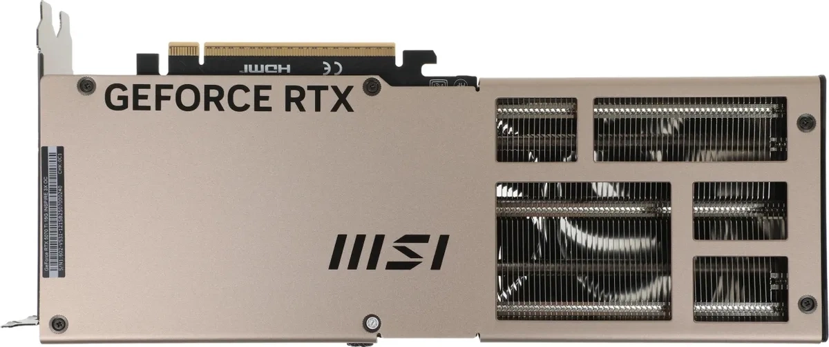 Видеокарта MSI GeForce RTX 5070 Ti INSPIRE 3X 16GB GDDR7 256 bit PCIe 5.0. Фото 3