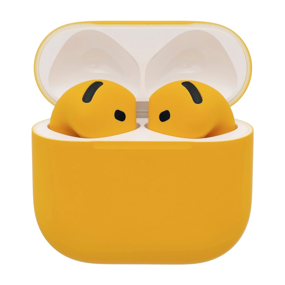 Беспроводные наушники Apple AirPods 4 ANC Color с шумоподавлением (Matte Dark Yellow). Фото 1