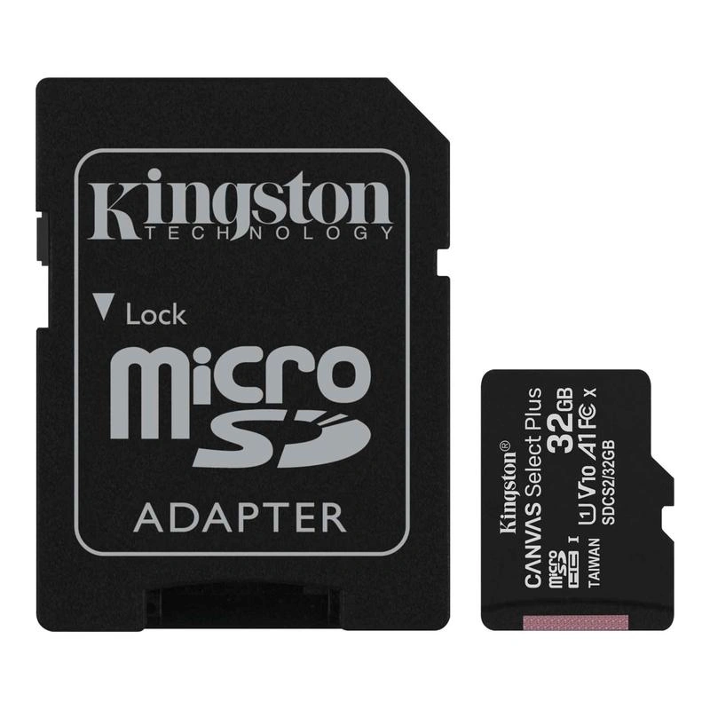 Карта памяти Kingston 32GB MicroSDHC Class 10 + SD адаптер 100мб/с. Фото 1