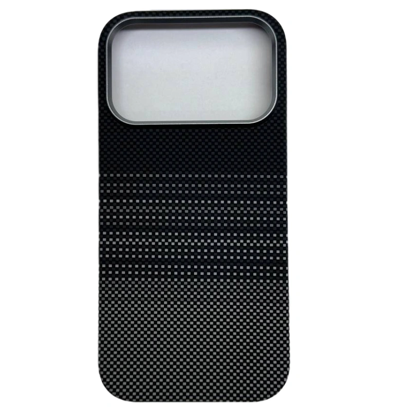 Накладка Knit для iPhone 17 Pro Ultra Slim Case, Чёрно-серая. Фото 1