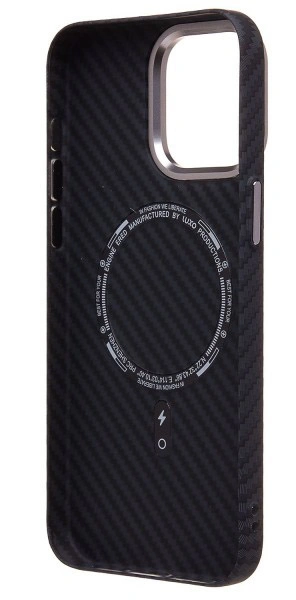 Накладка LUXO Carbon Magsafe для iPhone 16 Pro, Black. Фото 2