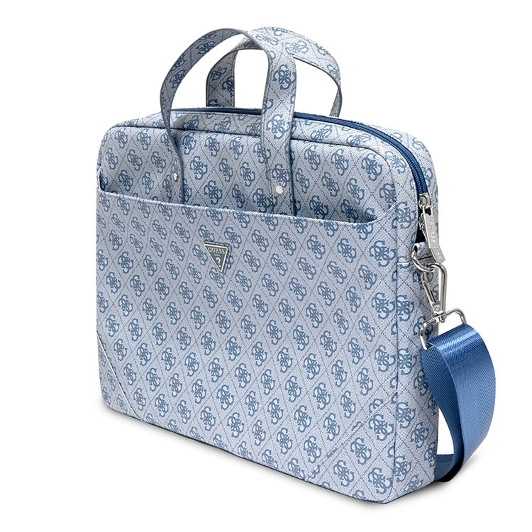 Сумка для ноутбука Guess 4G Bag with Triangle metal logo для ноутбуков 13/"15"/16", Blue (GUCB15P4TB). Фото 3