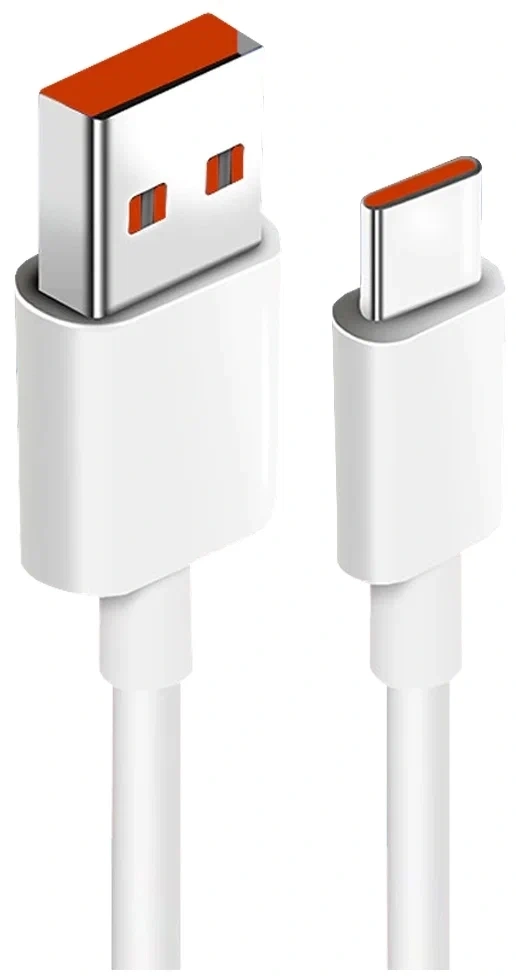 Кабель XiaoMi 6A USB to Type-C Fast Charging 1m, Белый. Фото 1