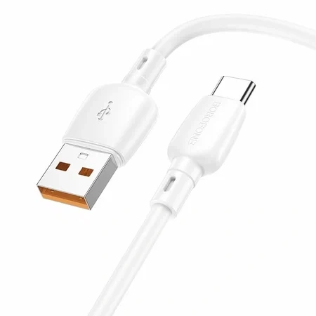 Кабель Borofone BX93, USB - USB Type-C, 6A, 100W, 1м, White. Фото 1