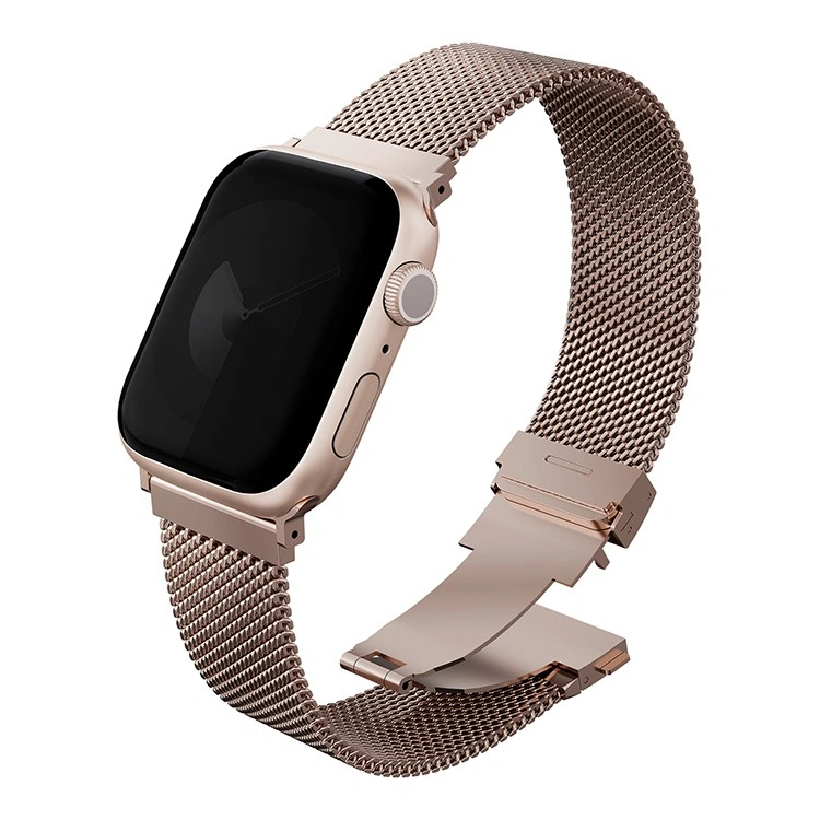 Ремешок Uniq для Apple Watch 42/41/40 мм Dante PRO Strap Mesh Steel,Metallic Rose (42MM-DANPMRSE). Фото 1