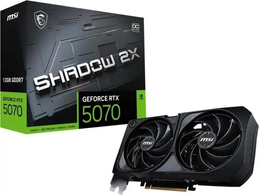 Видеокарта MSI GeForce RTX 5070 SHADOW 2X OC 12GB GDDR7 192 bit PCIe 5.0. Фото 5