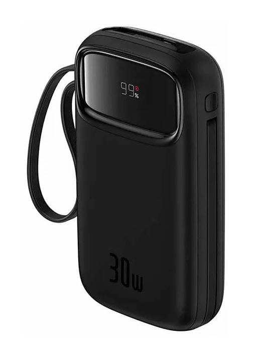 Внешний аккумулятор Baseus 30W 10000mAh QPow, Чёрный (P10055008113-00). Фото 3