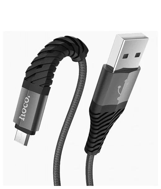 Кабель Hoco X38 USB- Micro 1м, Чёрный. Фото 3