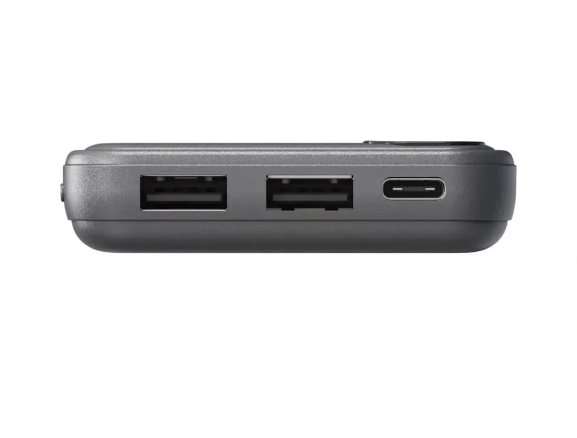 Внешний аккумулятор Breaking P216 10000 mAh + кабель USB-A - USB-C, графит (27230). Фото 5