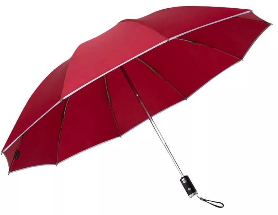 Зонт с фонарем Zuodu Automatic Umbrella LED ZD-BL, Красный. Фото 1