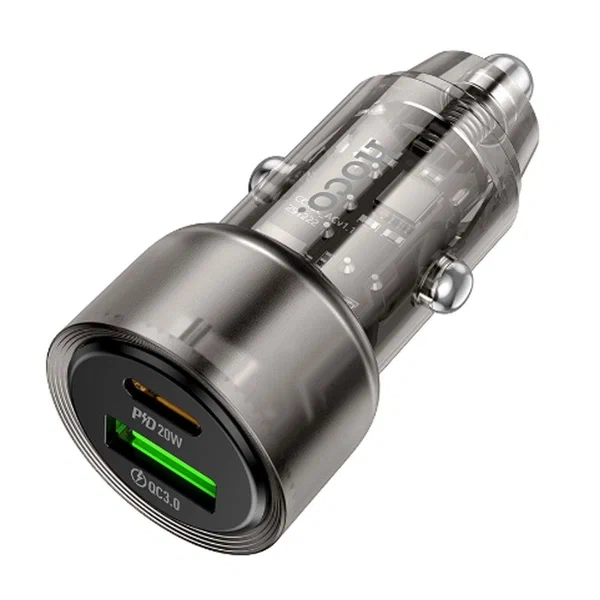 Автомобильное зарядное устройство Hoco Z52, Чёрное. Фото 1