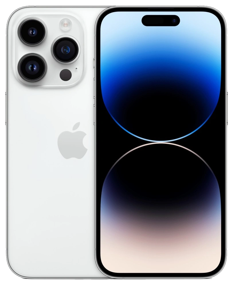 Защитное стекло 2.5D для iPhone 14 Pro, Чёрное. Фото 1