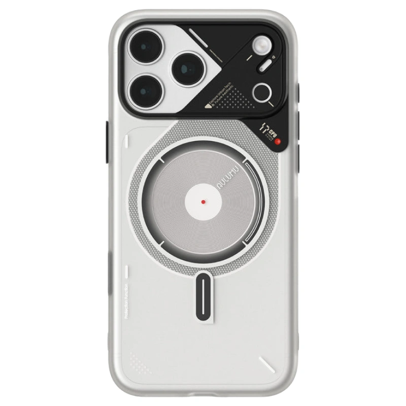 Накладка Aulumu для iPhone 17 Pro Max A17 Frosted, Белая полупрозрачная (A17-TPU-CR-PM). Фото 1