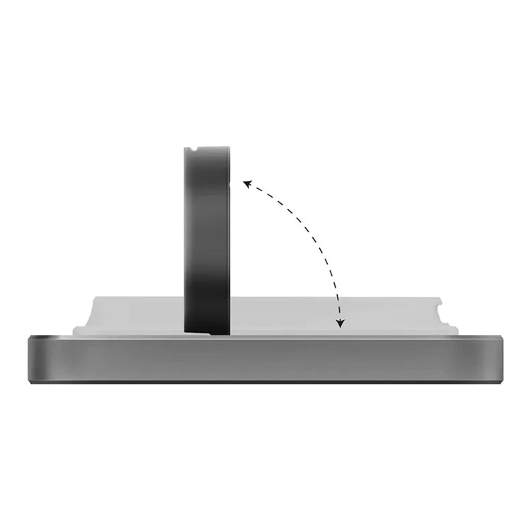 Беспроводное зарядное устройство EnergEA Bazic GoMag Station 3-in-1 (with Apple watch charger) 15W, Black (GM-STN-BLK). Фото 3