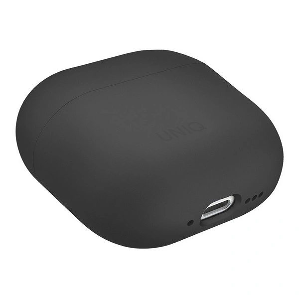 Чехол Uniq для наушников AirPods 4 LINO Liquid silicone, Grey (AIRPODS(2024)-LINOGRY). Фото 4