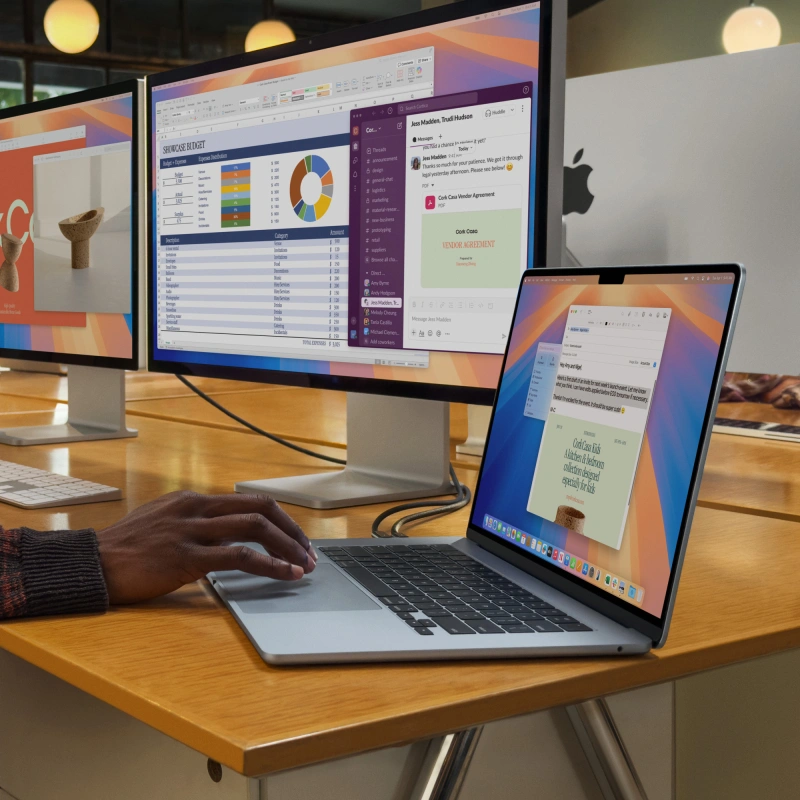 Apple MacBook Air 15" 2025 Небесно-голубой (MC7C4) (M4, 10C CPU/10C GPU, 16 ГБ, 512 ГБ SSD). Фото 7