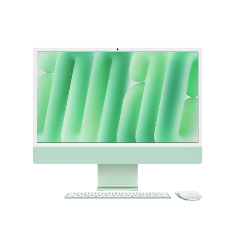 Apple iMac 24" Retina 4,5K, (MWUE3) (M4, 8C CPU, 8C GPU, 16 ГБ, 256 ГБ SSD, 2024), Green. Фото 2