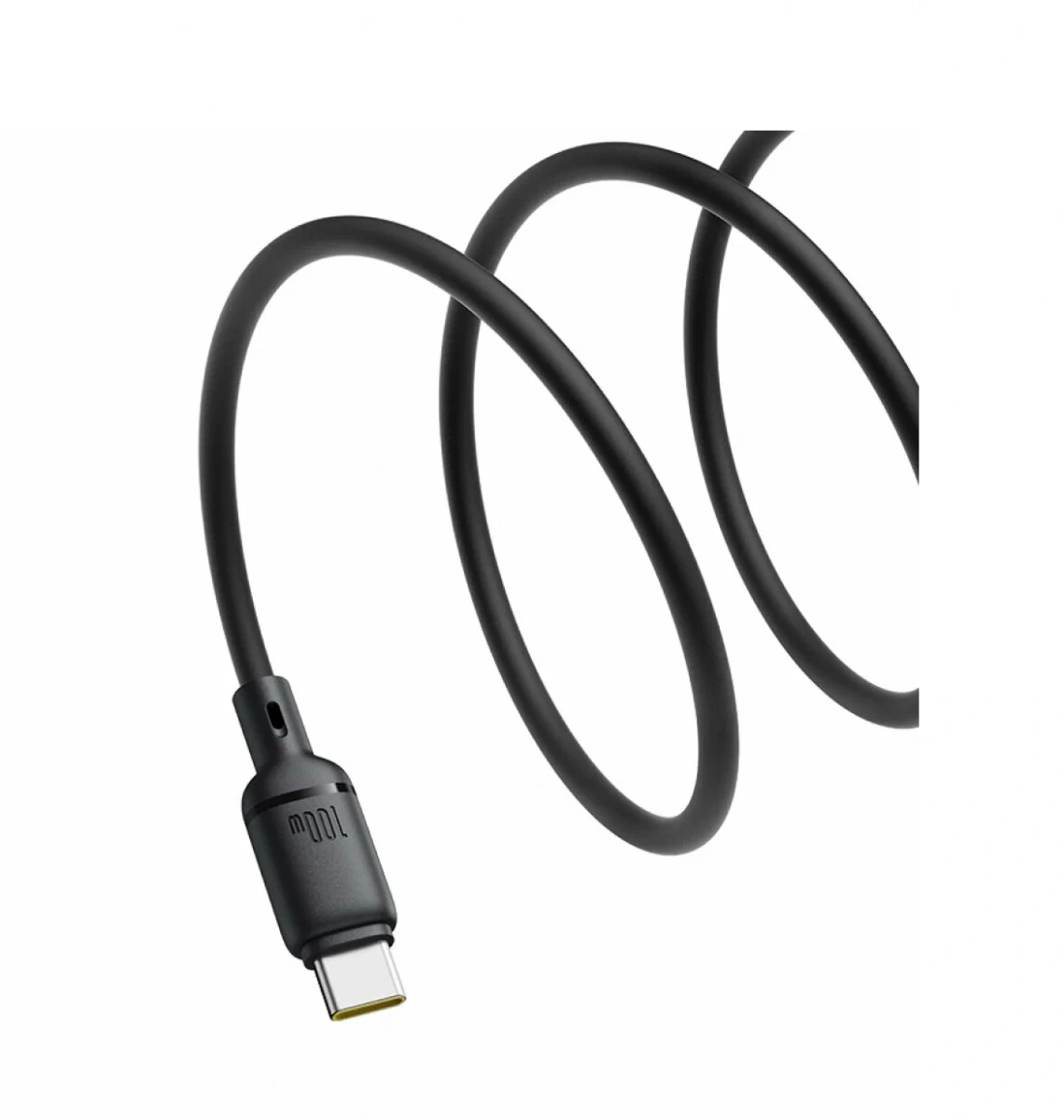 Кабель Baseus Silky Series Type-C to Type-C 100W 2м, Чёрный (P10377704113-01). Фото 4